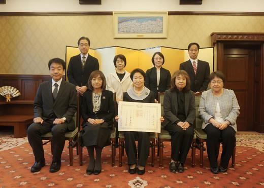 伝達式の様子